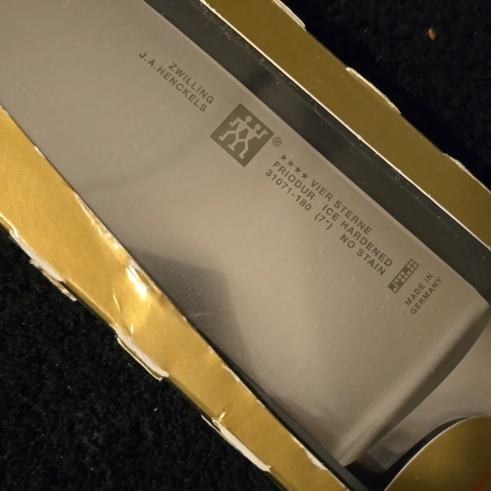 🤎BUY 2 GET 1 FREE Zwilling Four Star 7 inch Chef's Knife, Retail $129.95